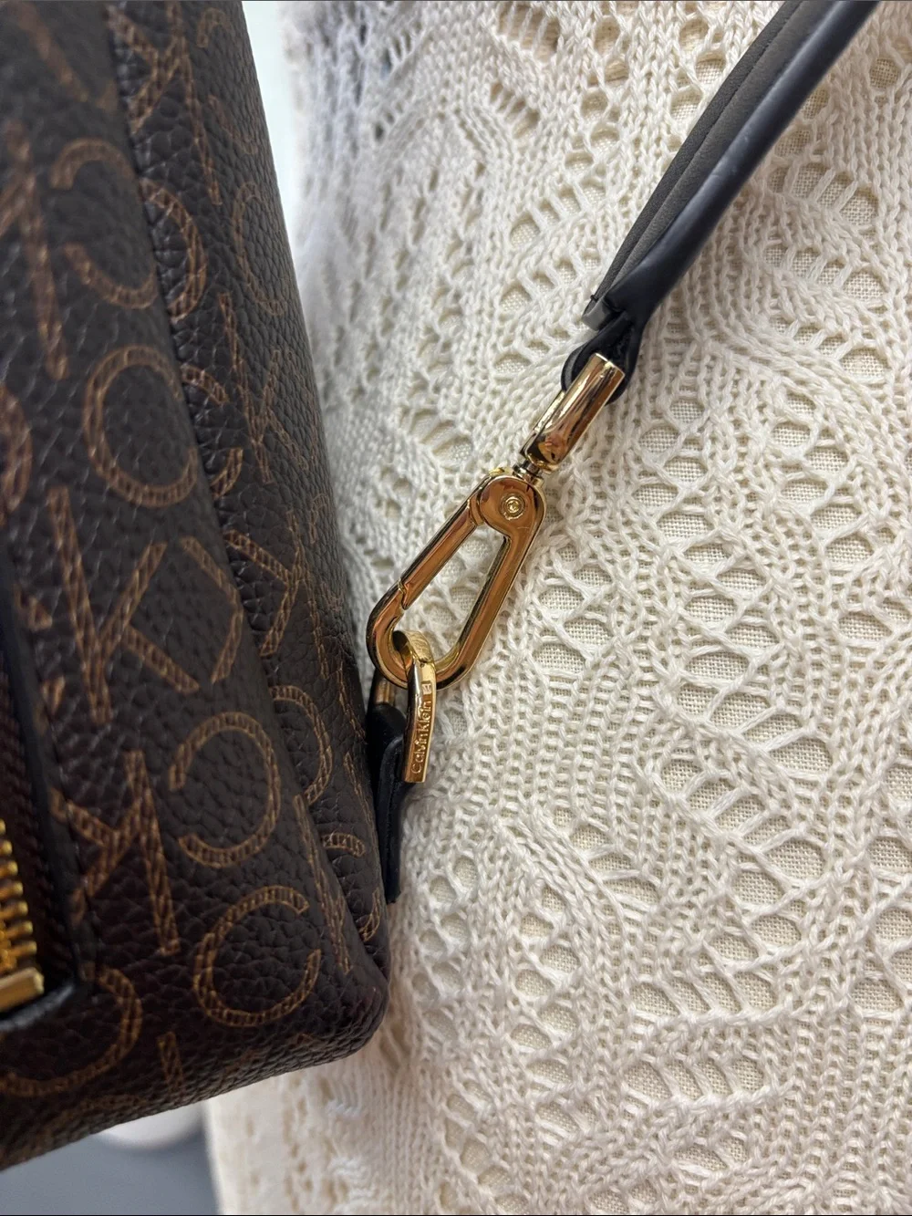 Calvin Klein Millie Signature Convertible Sling Backpack